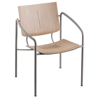 Silla apilable para la terraza